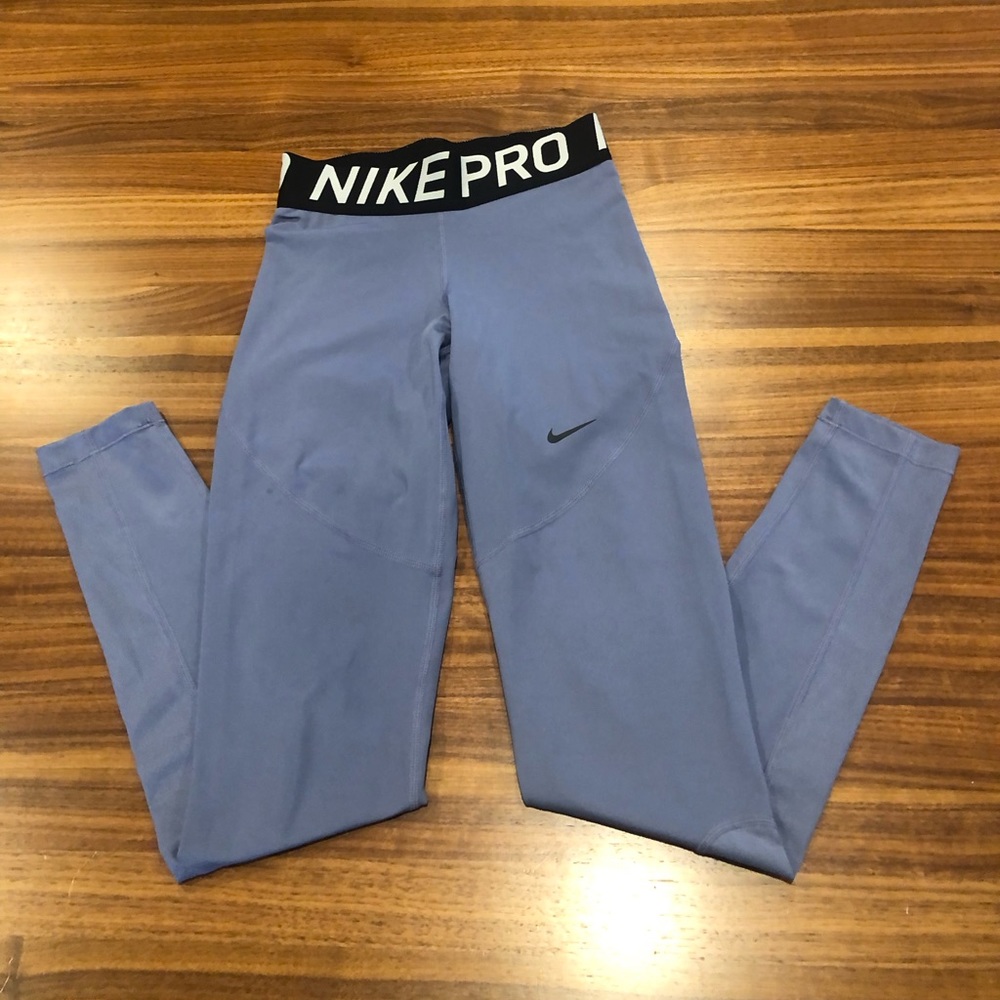 Nike Pro Dri-Fit Blue Leggings Size XS